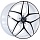 ����������� ���� ����� YST X-19 9,5x20 5x120 ET40 DIA74.1 W+B