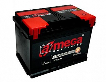 ���� ������������ A-MEGA STANDARD 6CT 90Ah L+ 700A EN 303x171x222