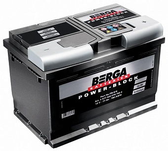 ���� ������������ BERGA Power-Block 6CT 77Ah R+ 780A EN 278x175x190