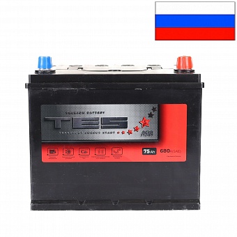 ���� ������������ TES (JIS) 6CT 75Ah R+ 680A EN 258x175x220 ��. ��. ����
