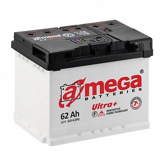 ���� ������������ A-MEGA Ultra+ 6CT 62Ah L+ 610A EN 242x175x190