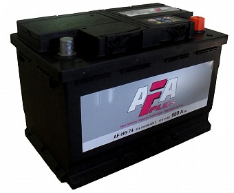 ���� ������������ AFA Plus 6CT 74Ah R+ 680A EN 278x175x190