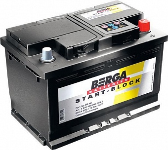 ���� ������������ BERGA Start-Block 6CT 56Ah L+ 480A EN 242x175x190