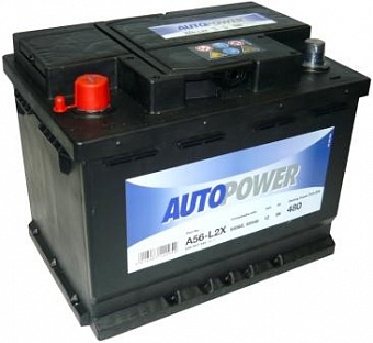 ���� ������������ AVTOPOWER AUTOMOTIVE 6CT 56Ah L+ 480A EN 242x175x190