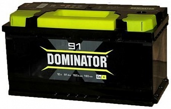 ���� ������������ DOMINATOR MAXX 6CT 91Ah R+ 760A EN 353x175x190