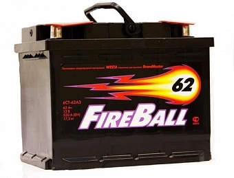 ���� ������������ FIREBALL STANDARD 6CT 62Ah L+ 520A EN 242x175x190