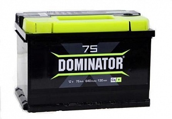 ���� ������������ DOMINATOR MAXX 6CT 75Ah R+ 640A EN 276x175x190