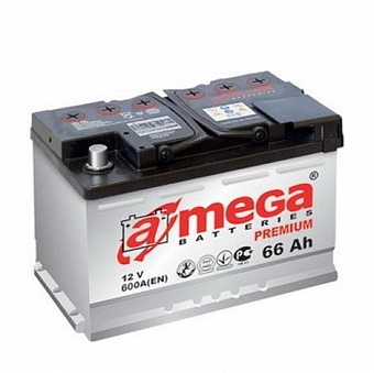 ���� ������������ A-MEGA Premium 6CT 66Ah R+ 610A EN 277x175x190