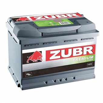���� ������������ ZUBR Premium 6CT 68Ah R+ 680A EN 278x175x190