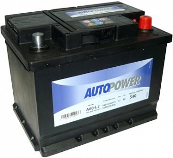 ���� ������������ AVTOPOWER AUTOMOTIVE 6CT 60Ah R+ 540A EN 242x175x190