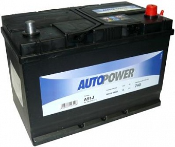 ���� ������������ AVTOPOWER AUTOMOTIVE 6CT 91Ah R+ 740A EN 306x173x225